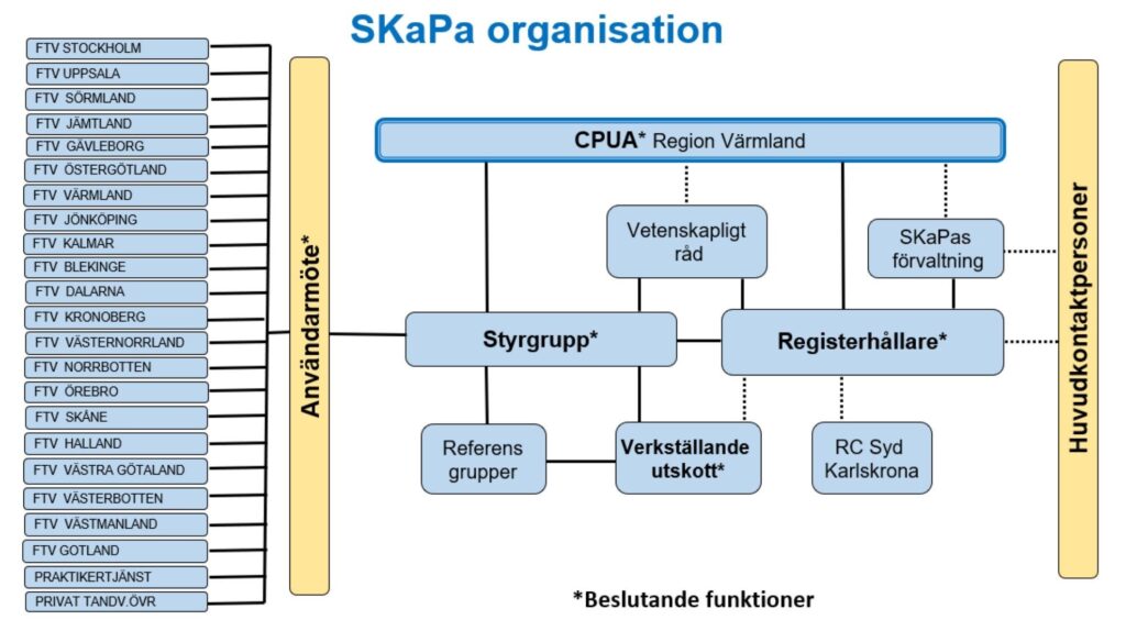SKaPa organisation structure diagram